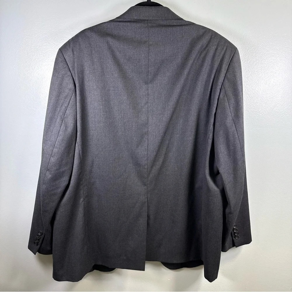 Lauren Ralph Lauren Mens 48R Charcoal Gray 100% Wool Blazer Jacket‎ L518155B